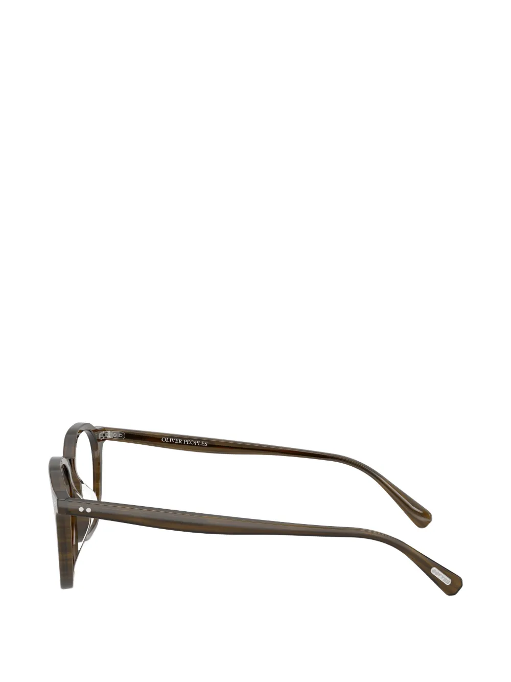 Oliver Peoples Bril met vierkant montuur Bruin