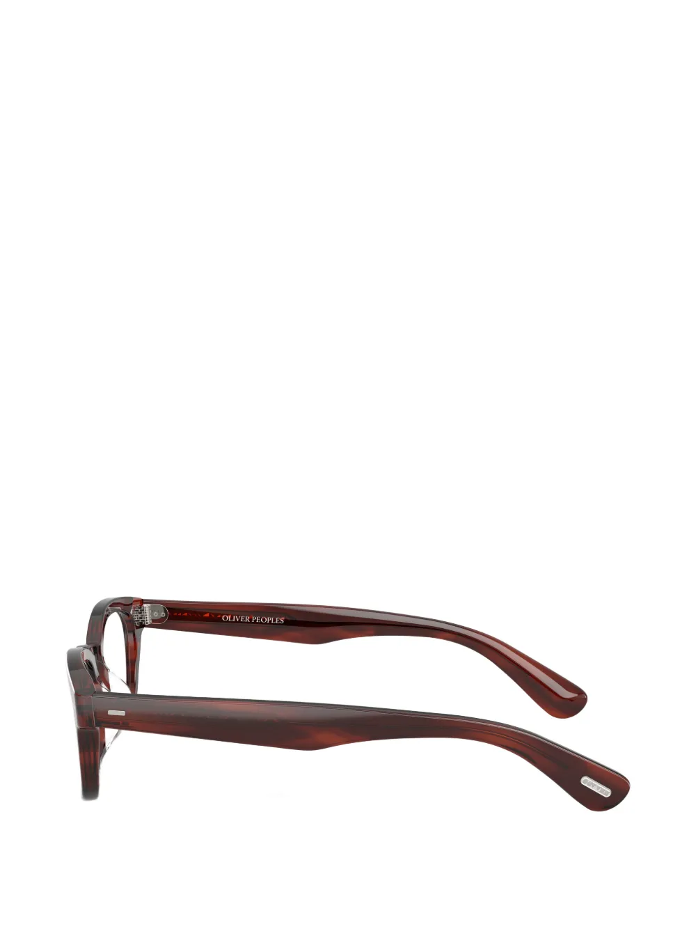 Oliver Peoples Bril met vierkant montuur Bruin