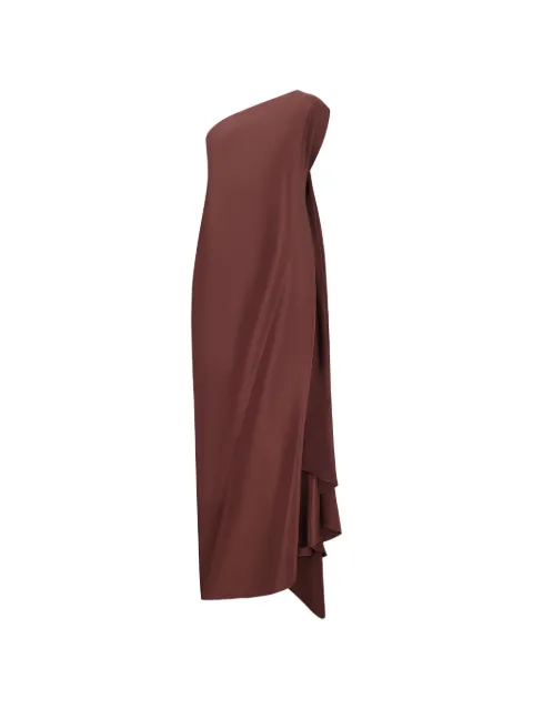 Stephan Janson one-shoulder draped maxi dress
