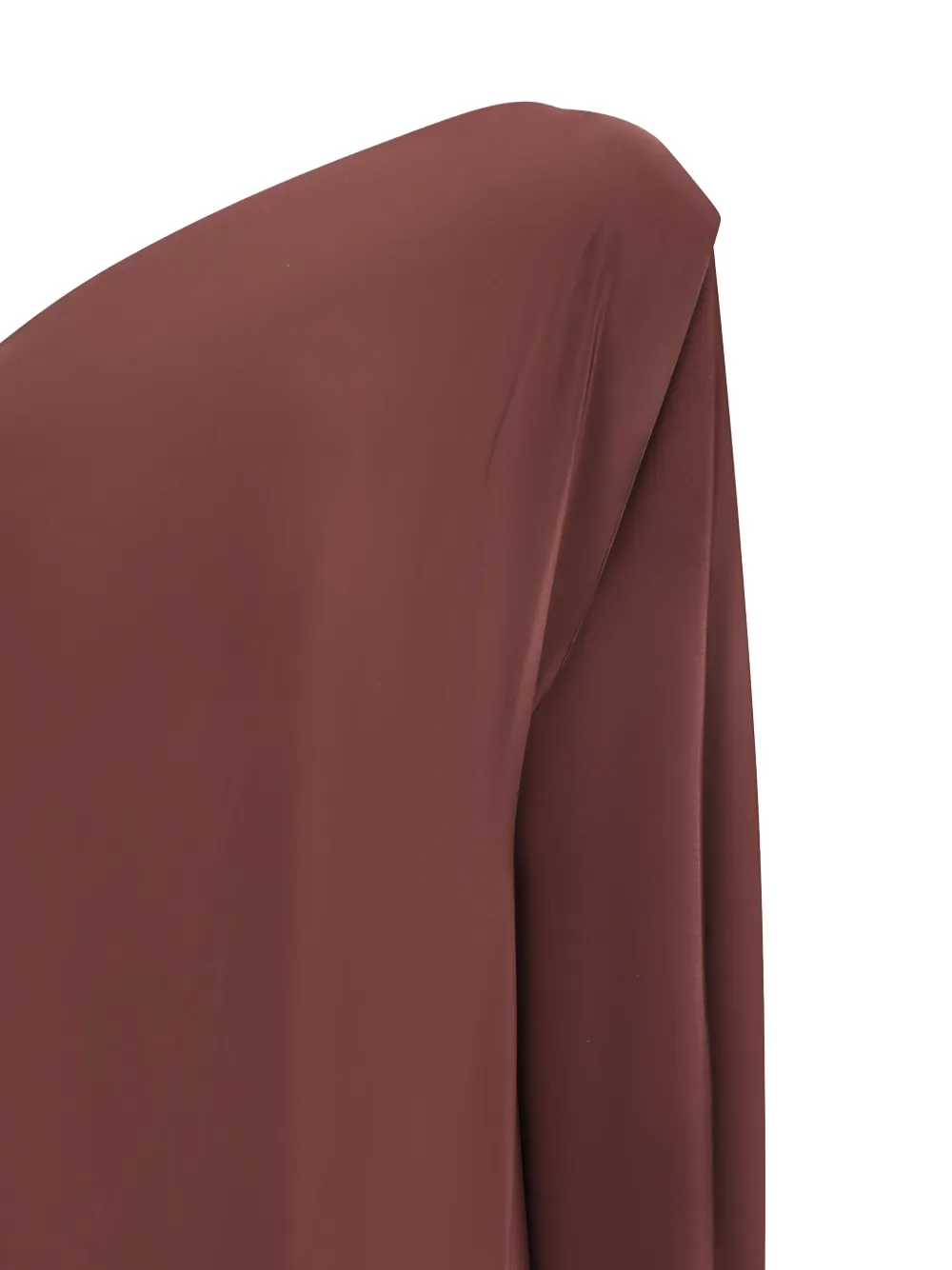  Stephan Janson One-shoulder Draped Maxi Dress - Brown 