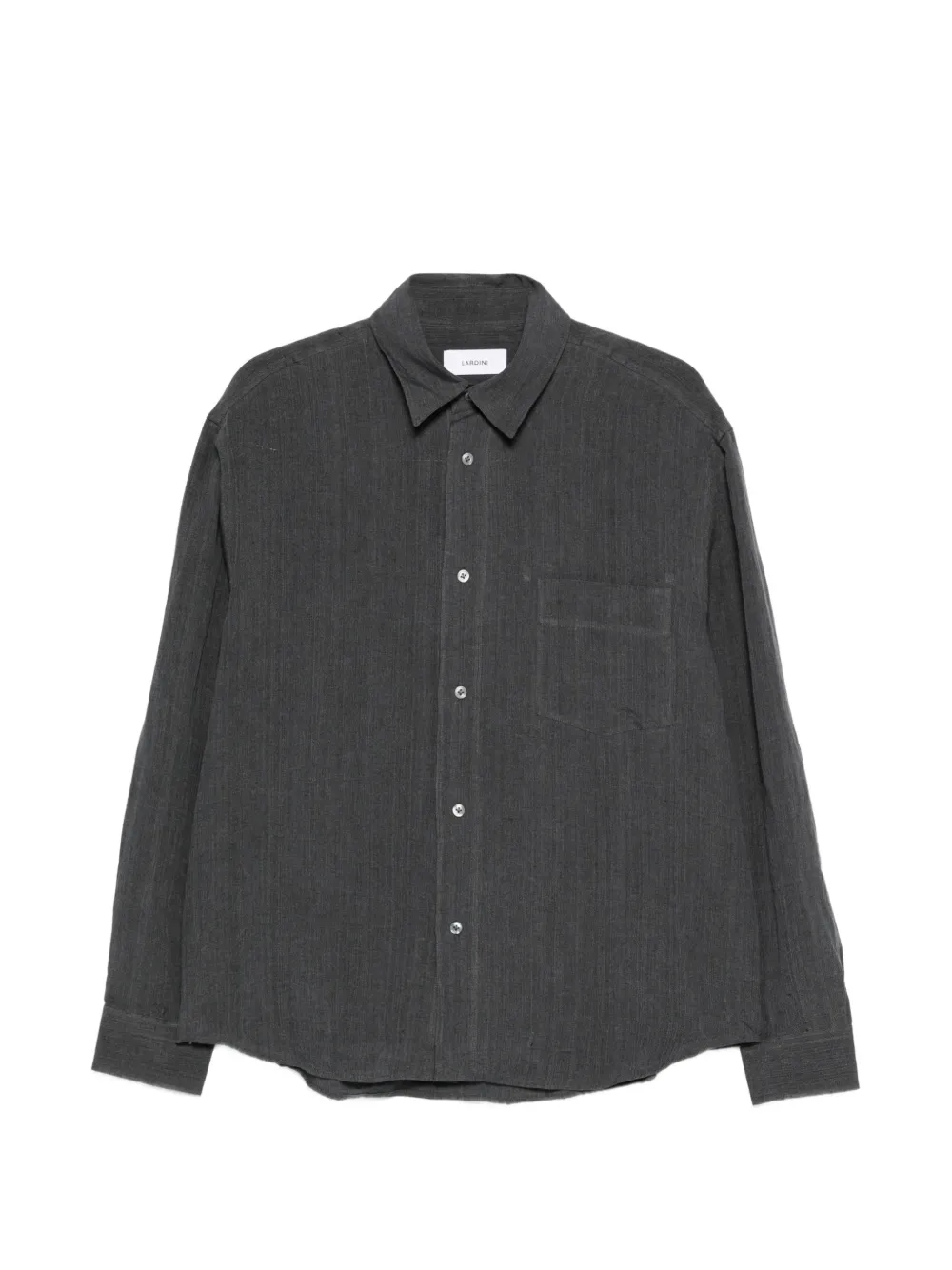 Lardini chest-pocket buttoned shirt - Grigio