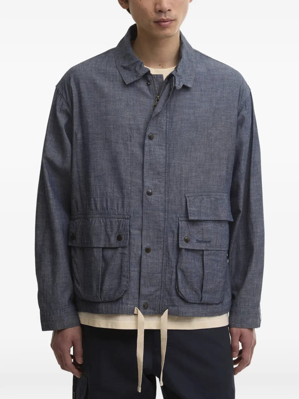  Barbour Modified Westoe Flap-pocket Cotton Jacket - Blue 