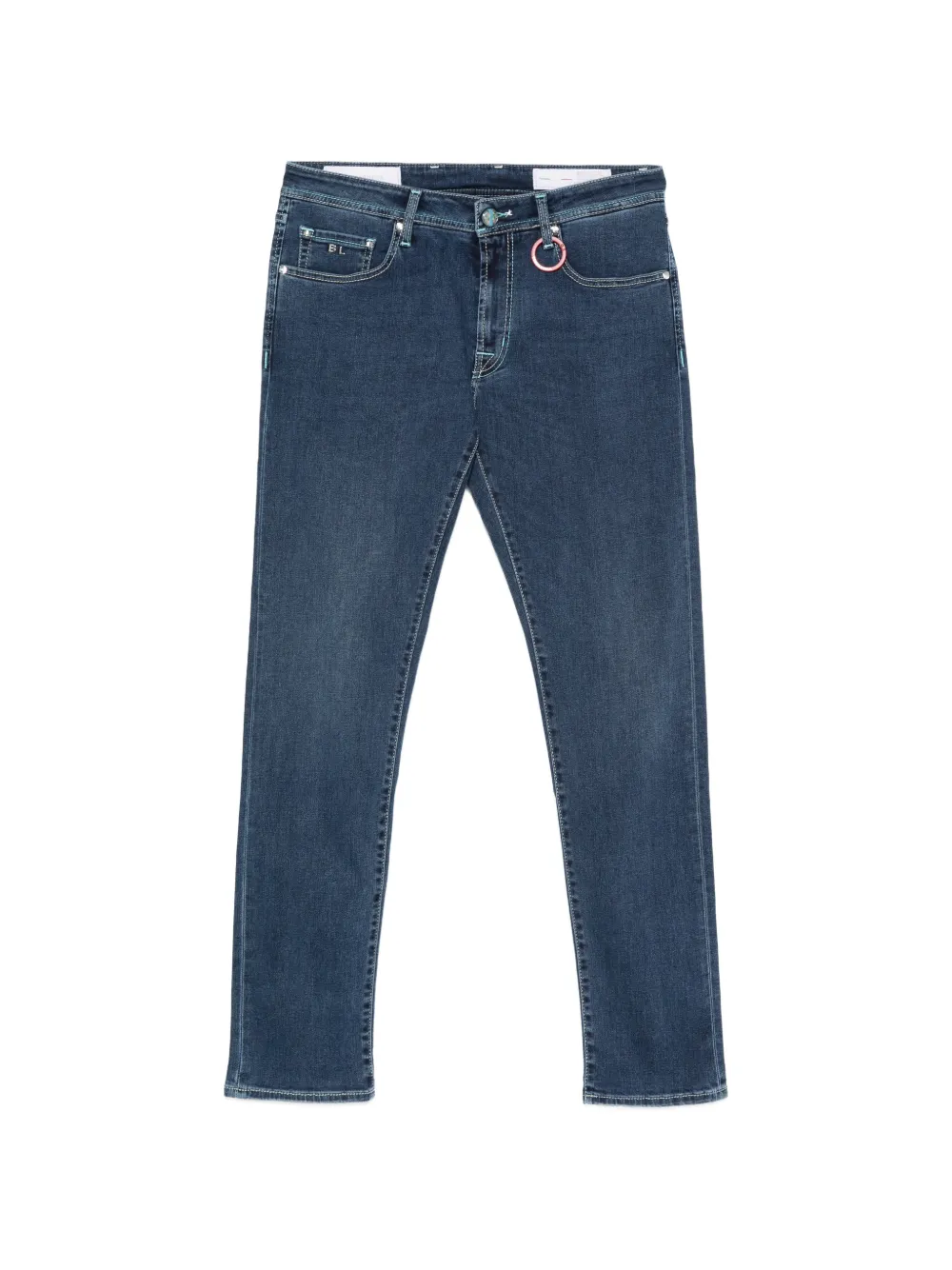 Sartoria Tramarossa Jeans Michelangelo con applicazione - Blu