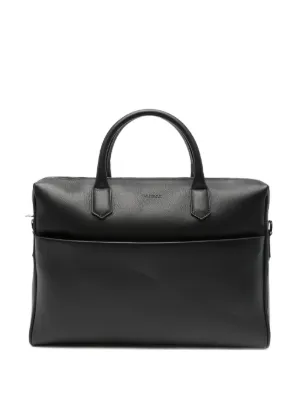 【極美品】　Ermenegildo Zegna レザー　ビジネスバッグ　A4　黒 Ermenegildo Zegna - ゼニア／Ermenegildo Zegna バッグ ブリーフ