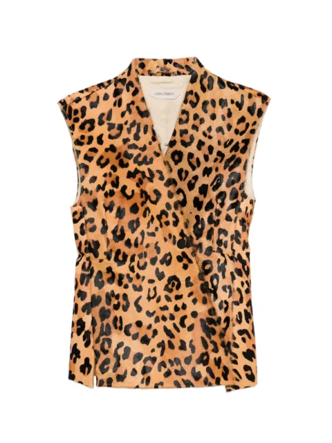 Alberta Ferretti animal print sleeveless gilet