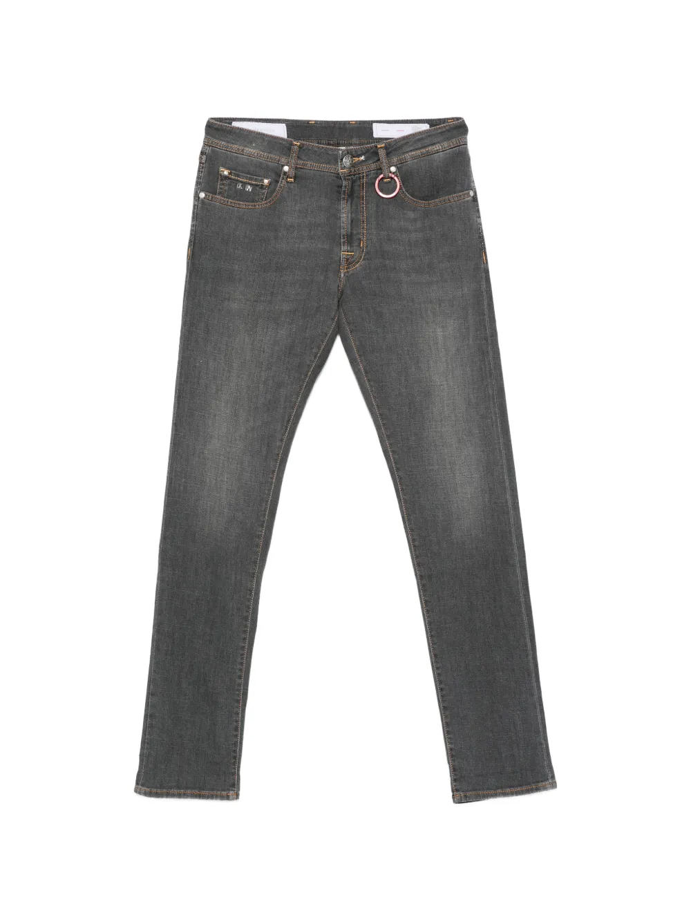 Sartoria Tramarossa Jeans Michelangelo con applicazione - Grigio