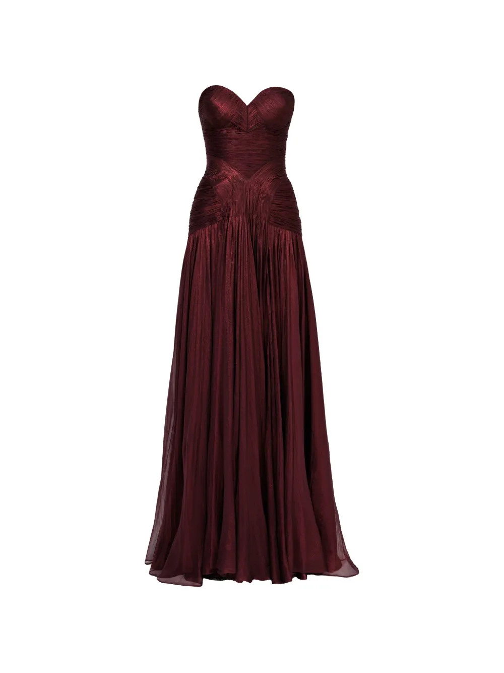 Iris Serban Yuliel strapless ruched maxi dress - Rosso
