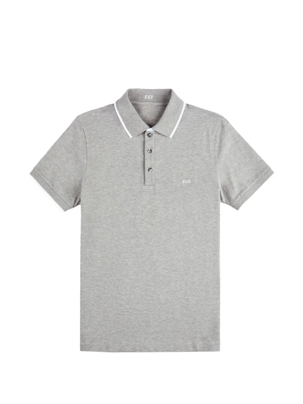Fay logo polo shirt - Grigio