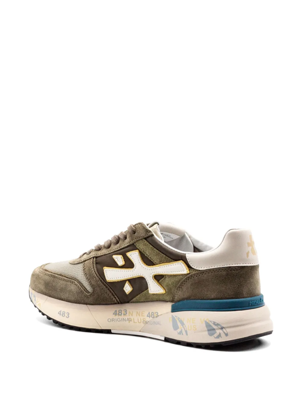 Premiata Mick 8086 sneakers met logo Groen