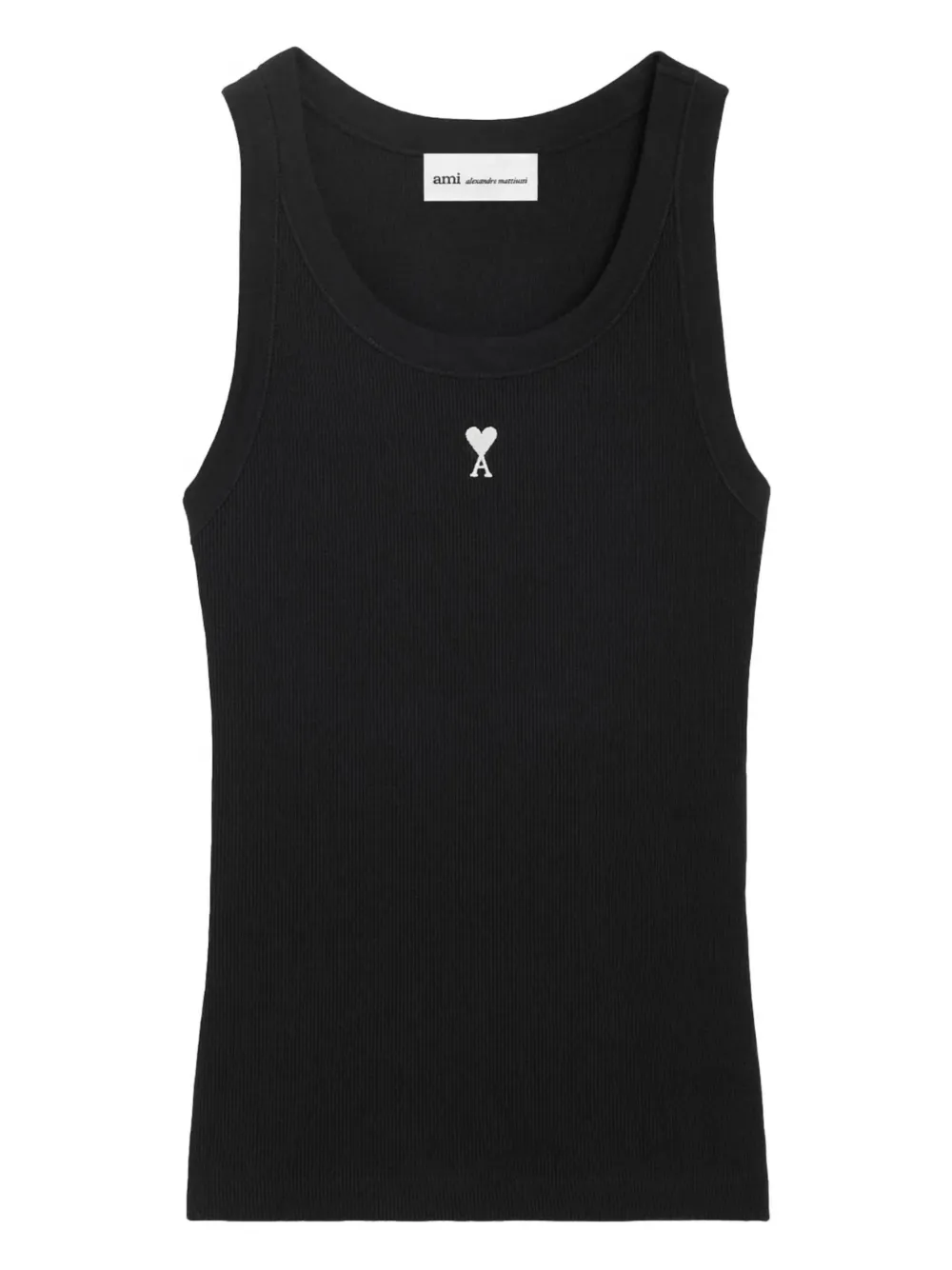 AMI Paris embroidery tank top - Nero