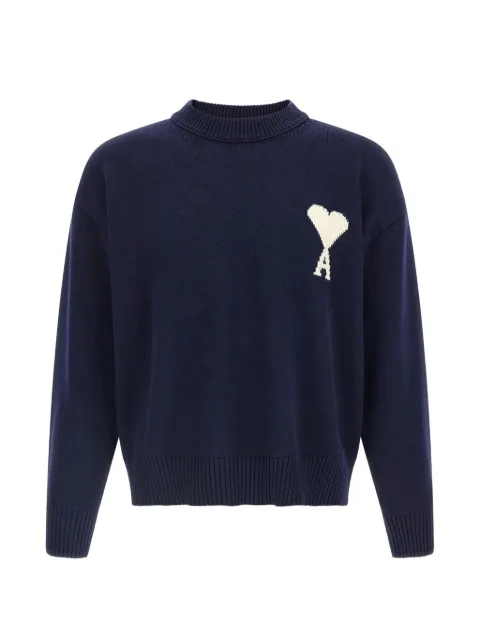 AMI Paris intarsia crew-neck sweater