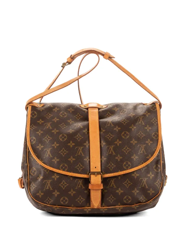 Louis Vuitton Pre-Owned ソミュール 35 ショルダーバッグ | ブラウン
