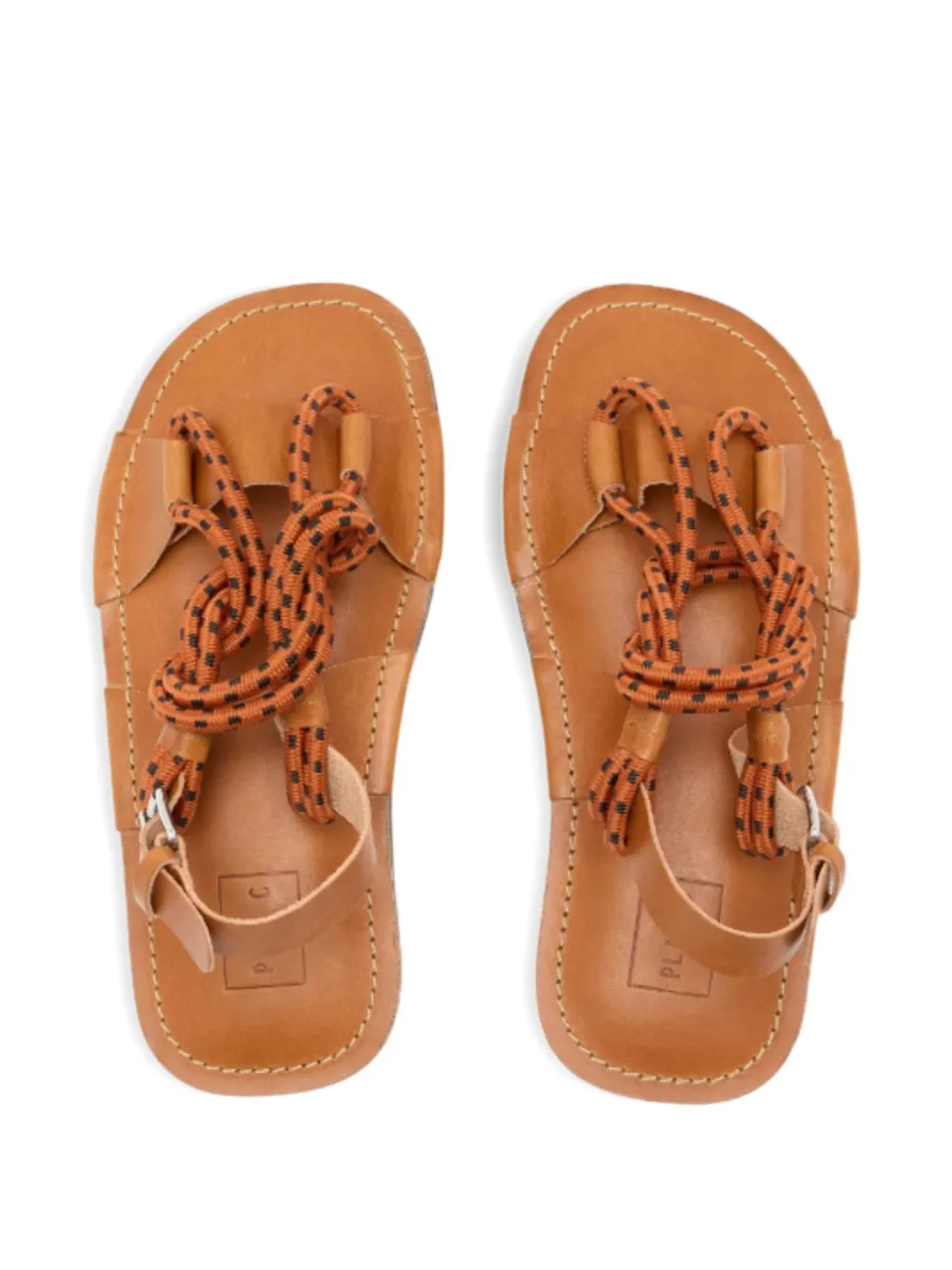 Plan C braided strap sandals Beige