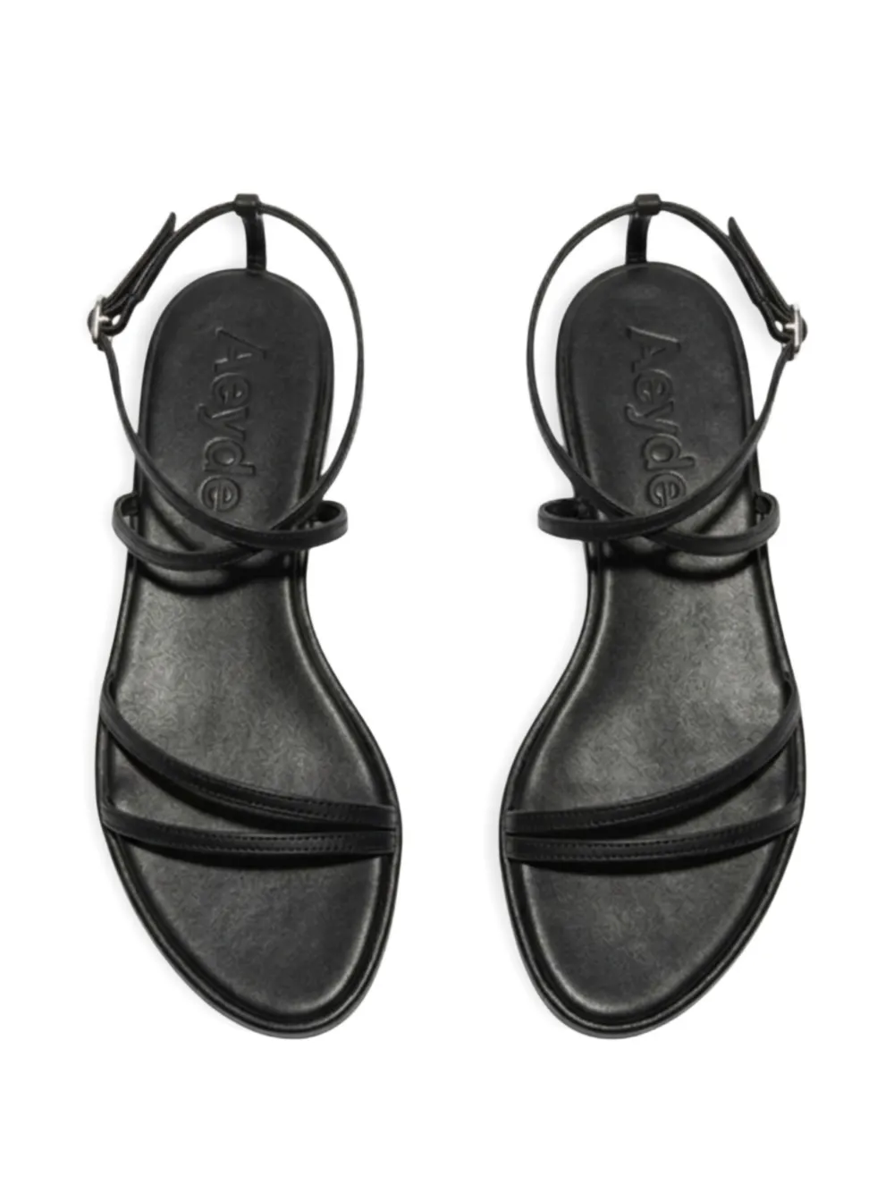 Aeyde Rabea strappy sandals Zwart