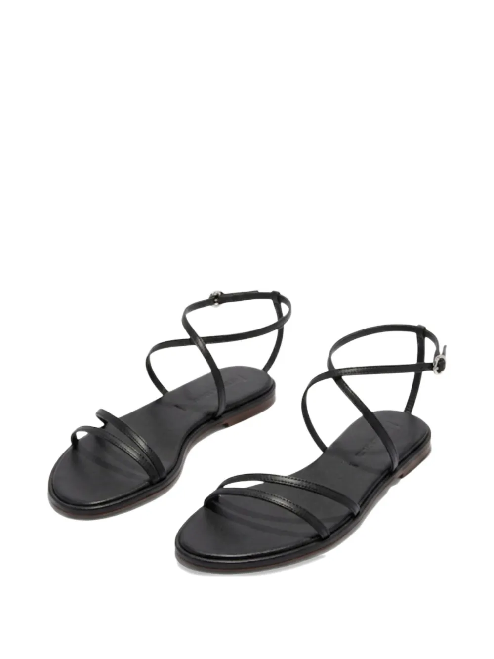 Aeyde Rabea strappy sandals Zwart