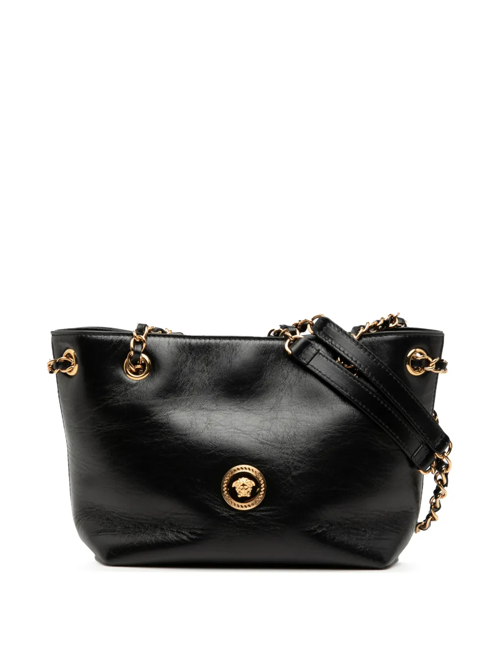 Versace Pre-Owned 1990-2000 Leather La Medusa shoulder bag - Nero