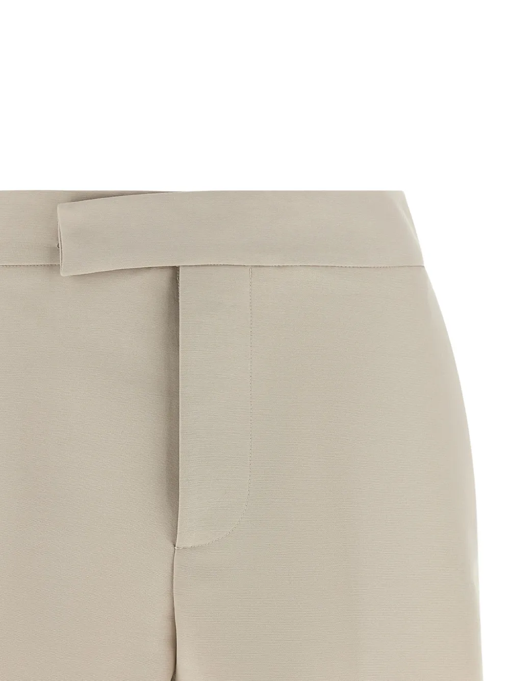  Federica Bonifaci Side-pockets Cotton Shorts - Neutrals 