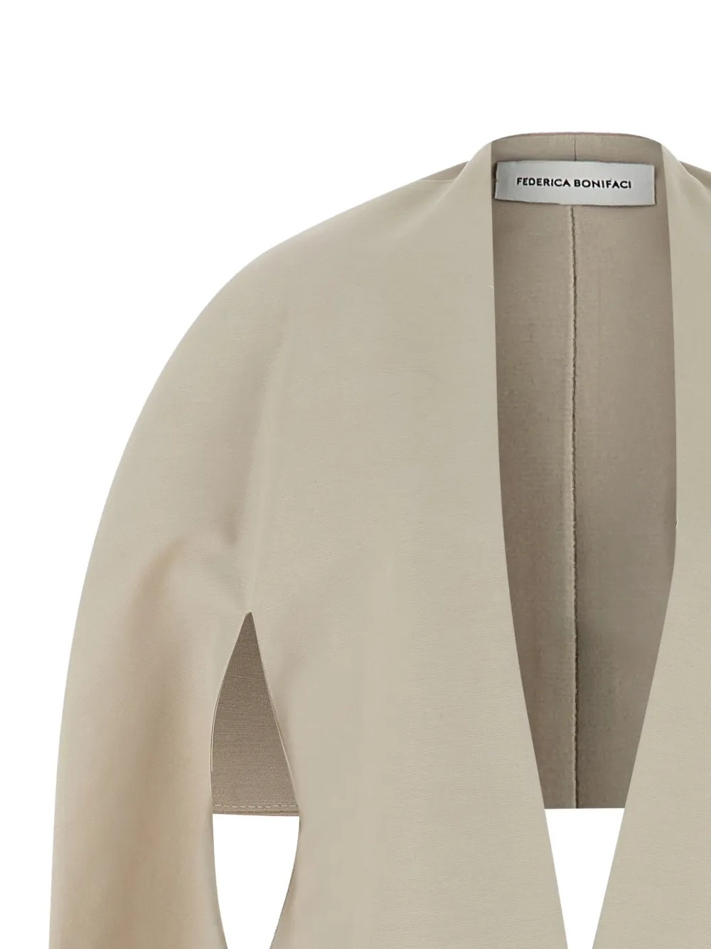  Federica Bonifaci Asymmetrical-length Cape - Neutrals 