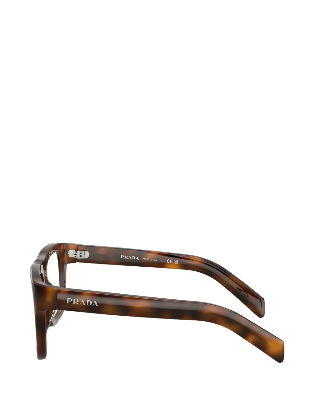  Prada Eyewear Square Frame Glasses - Brown 