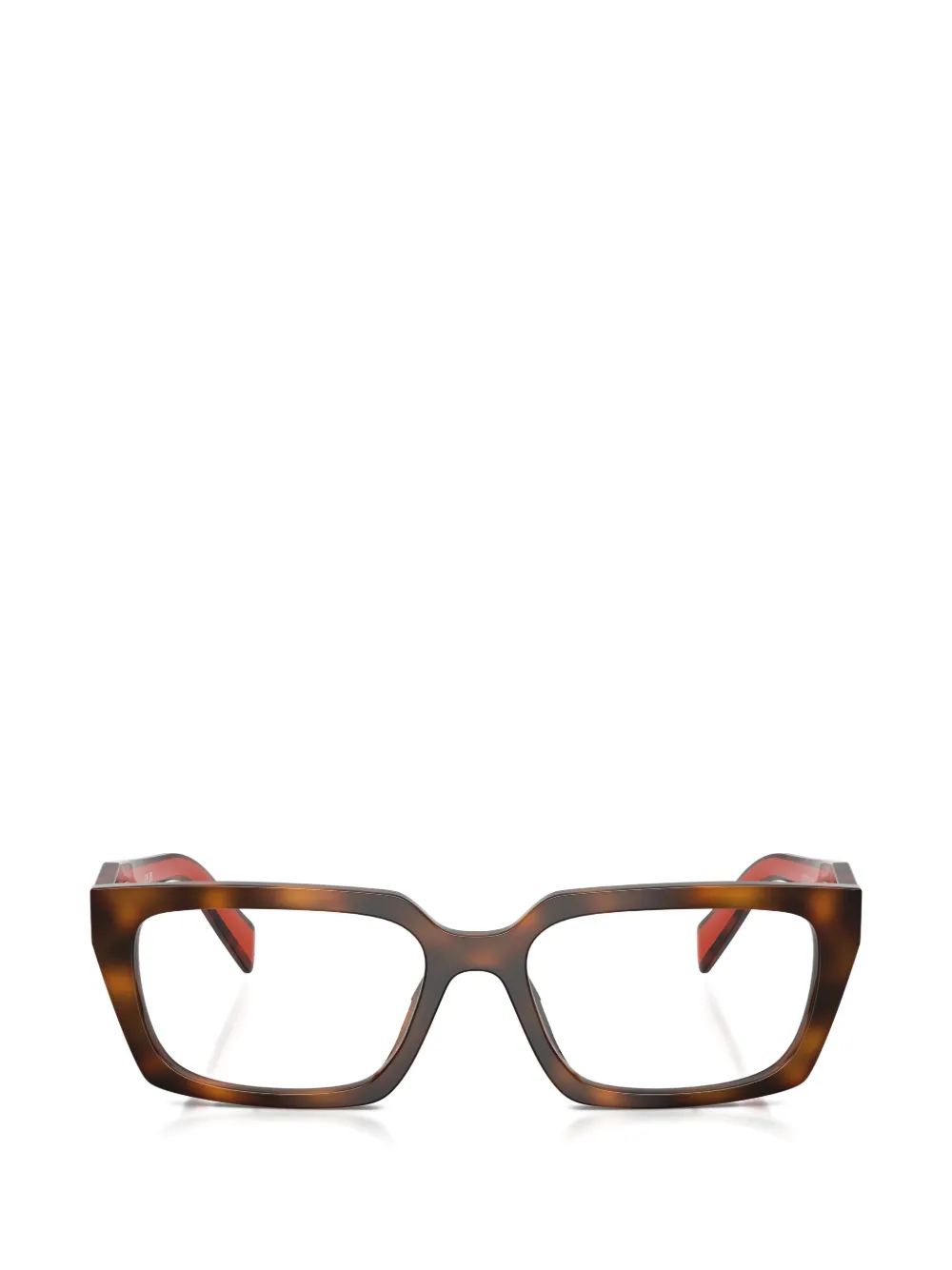 Prada Eyewear square frame glasses - Marrone