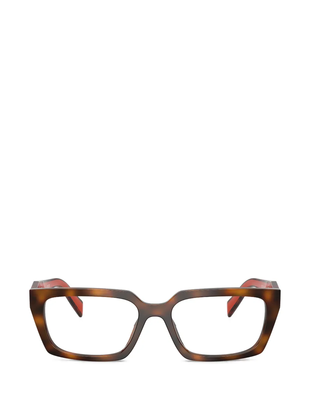 Prada Eyewear square frame glasses - Marrone