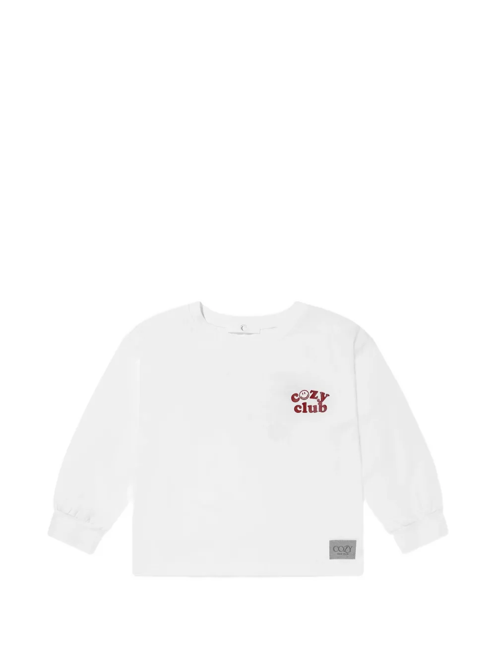 Cozy Crew Club Mummy & Daddy Are My Fav flower-motif long-sleeved T-shirt - Bianco