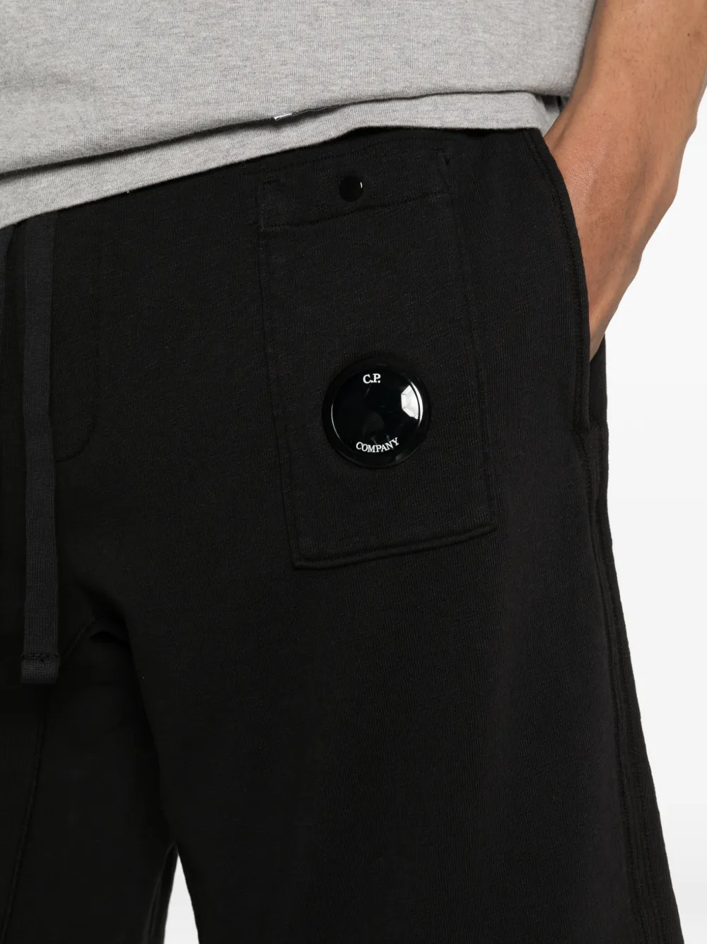C.P. Company Shorts met trekkoordtaille Zwart