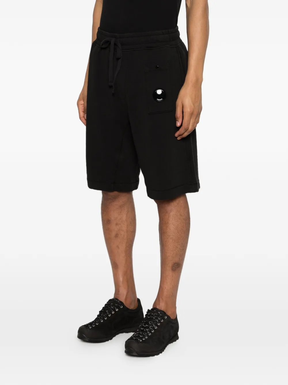 C.P. Company Shorts met trekkoordtaille Zwart