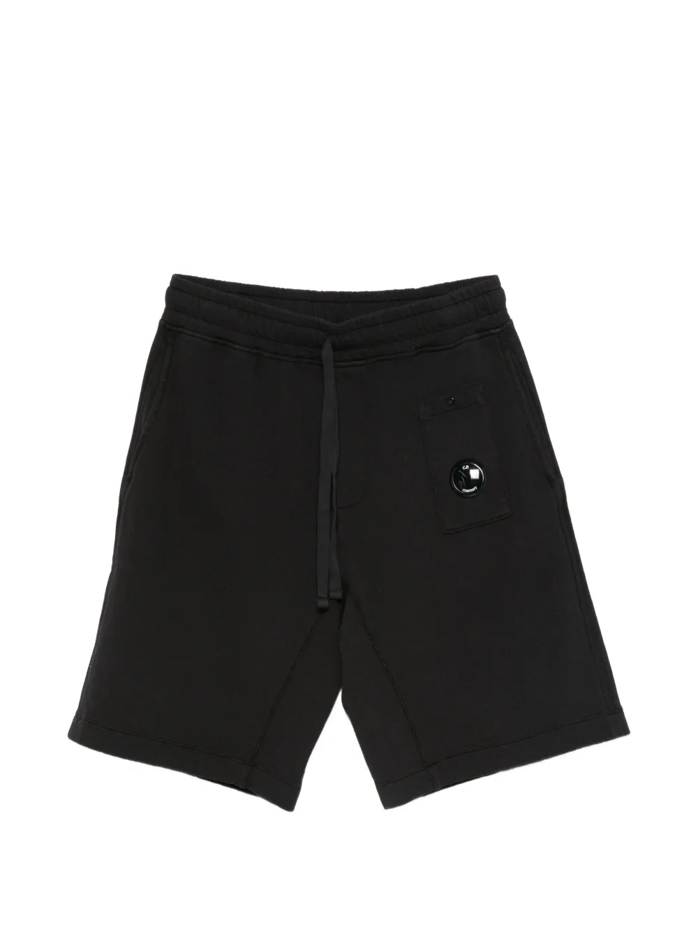 C.P. Company fleece drawstring-waist shorts - Nero