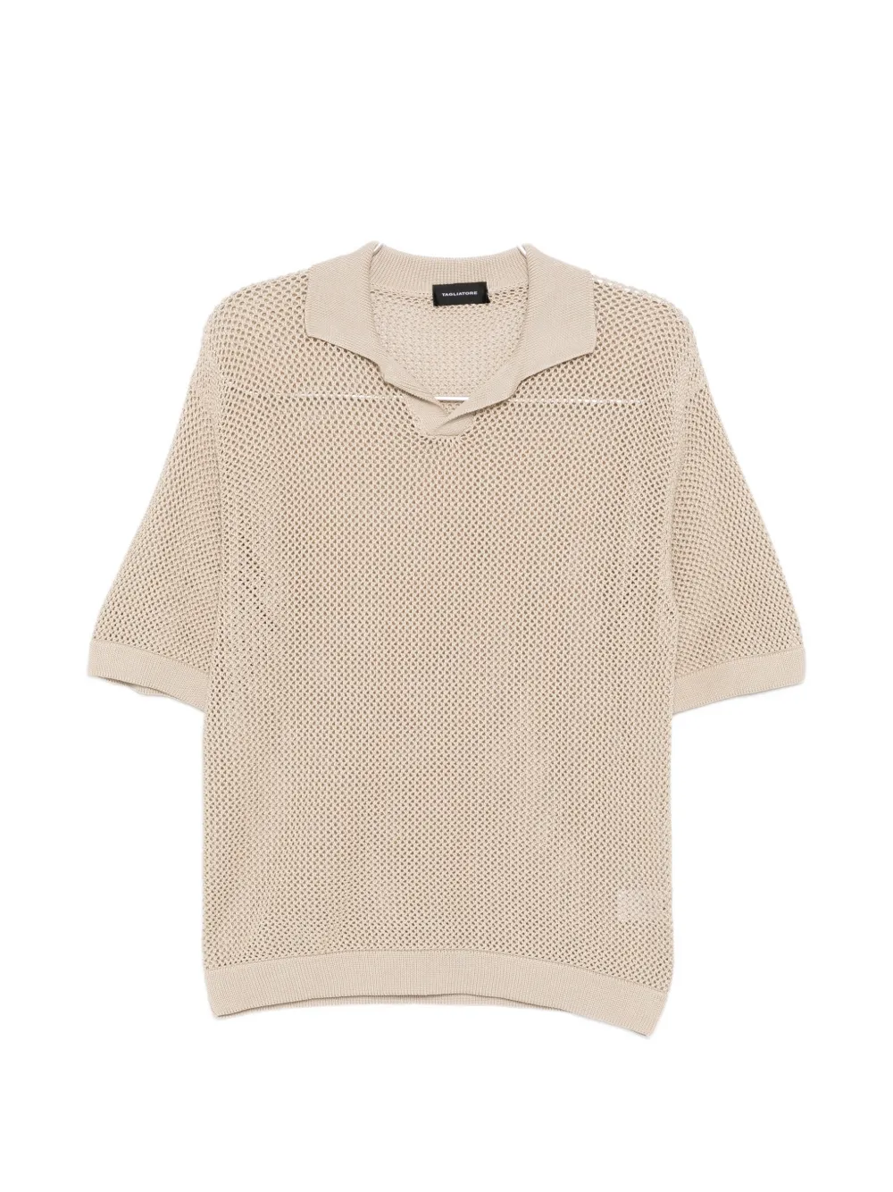 Tagliatore tilley knitted polo shirt - Nude