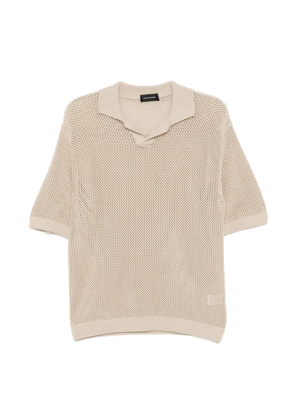 Tagliatore tilley knitted polo shirt - Nude