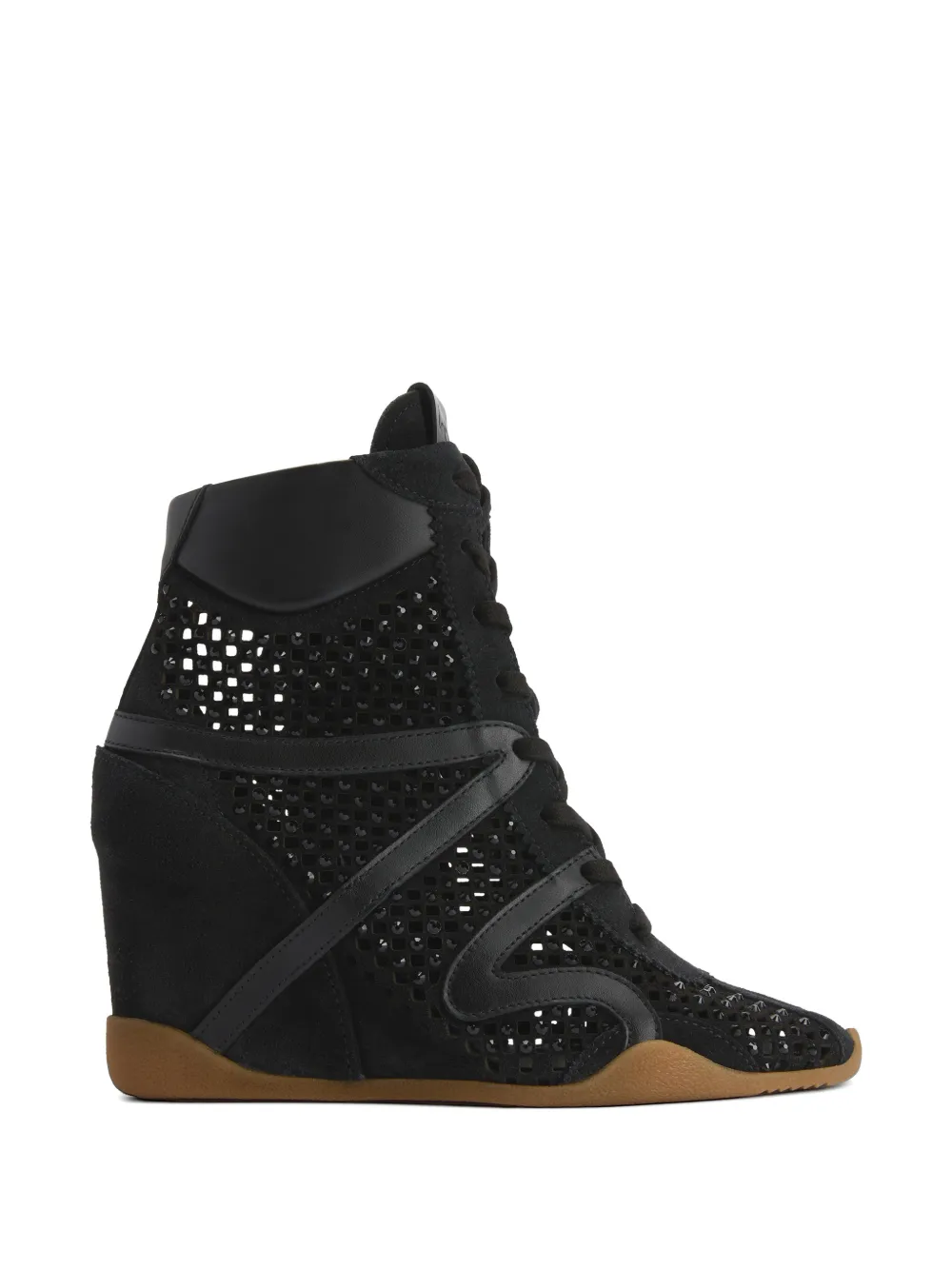 Giuseppe Zanotti Top sneakers met sleehak Zwart