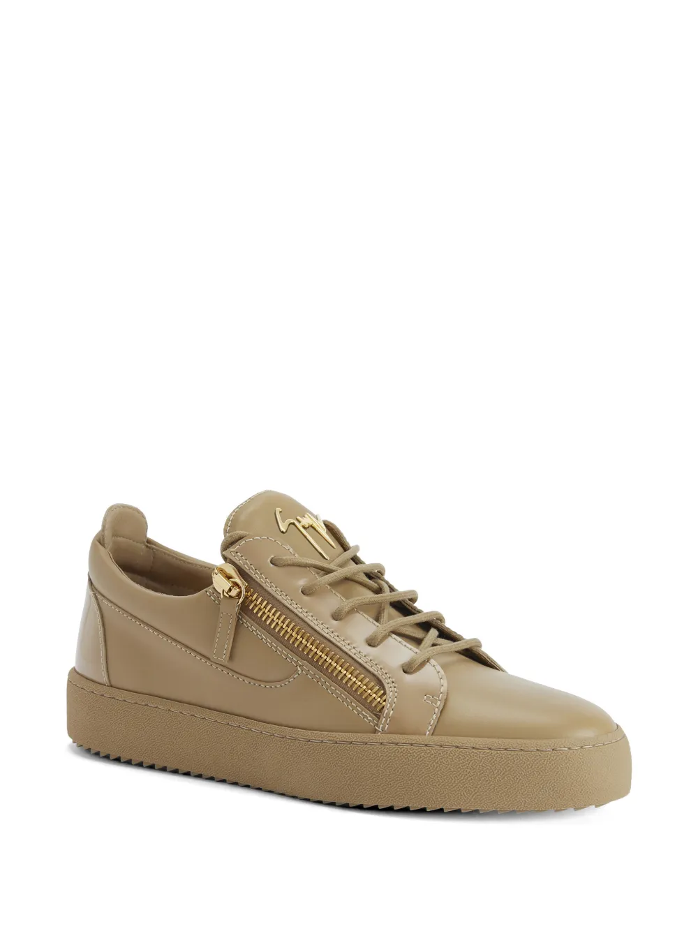 Giuseppe Zanotti Frankie zip sneakers Beige