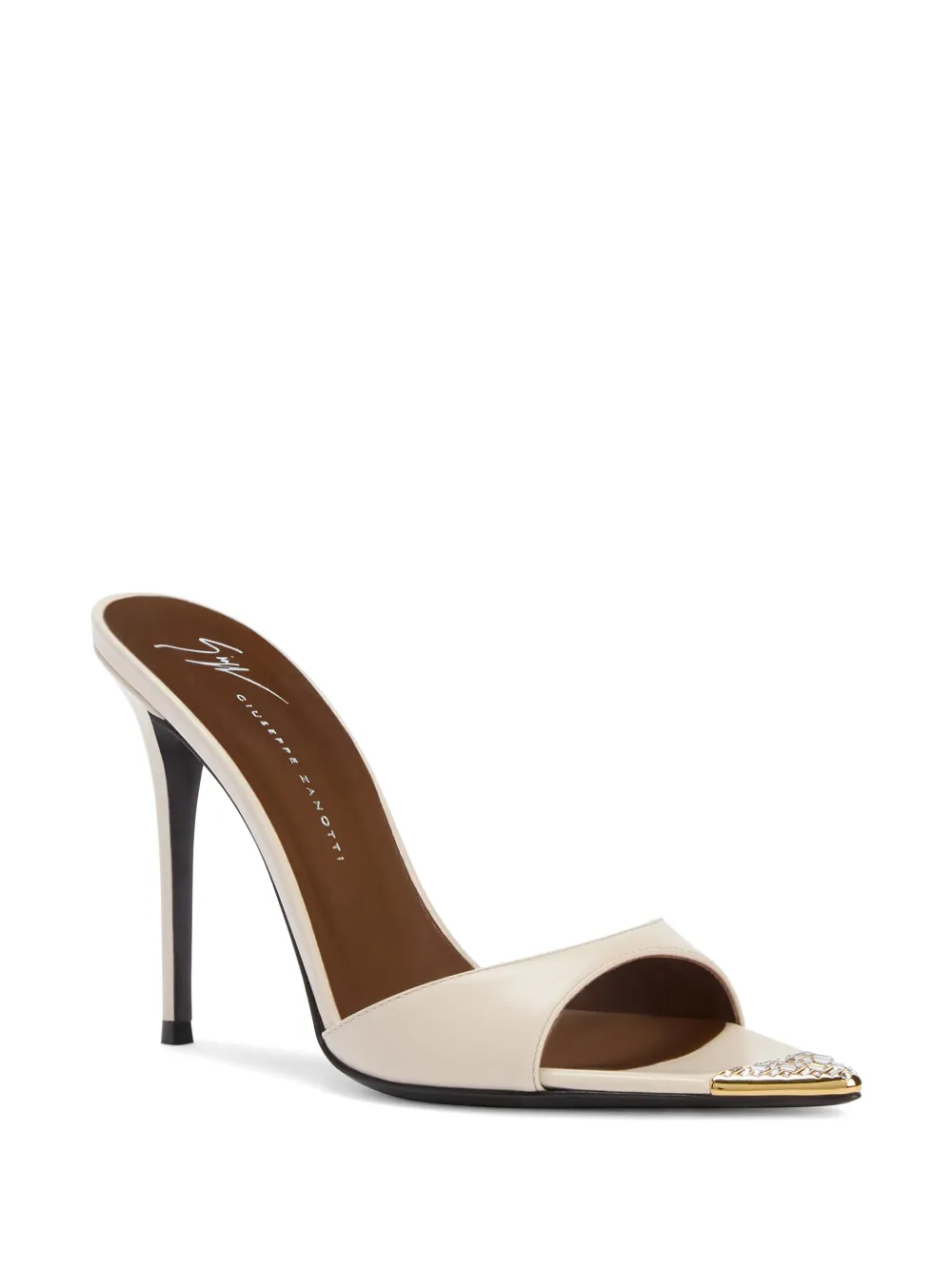 Giuseppe Zanotti Intriigo sandalen met stras Beige