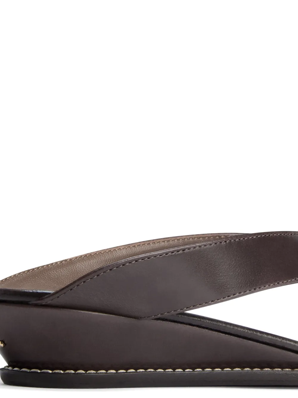 Giuseppe Zanotti Nour sandalen met contrasterende stiksels Bruin