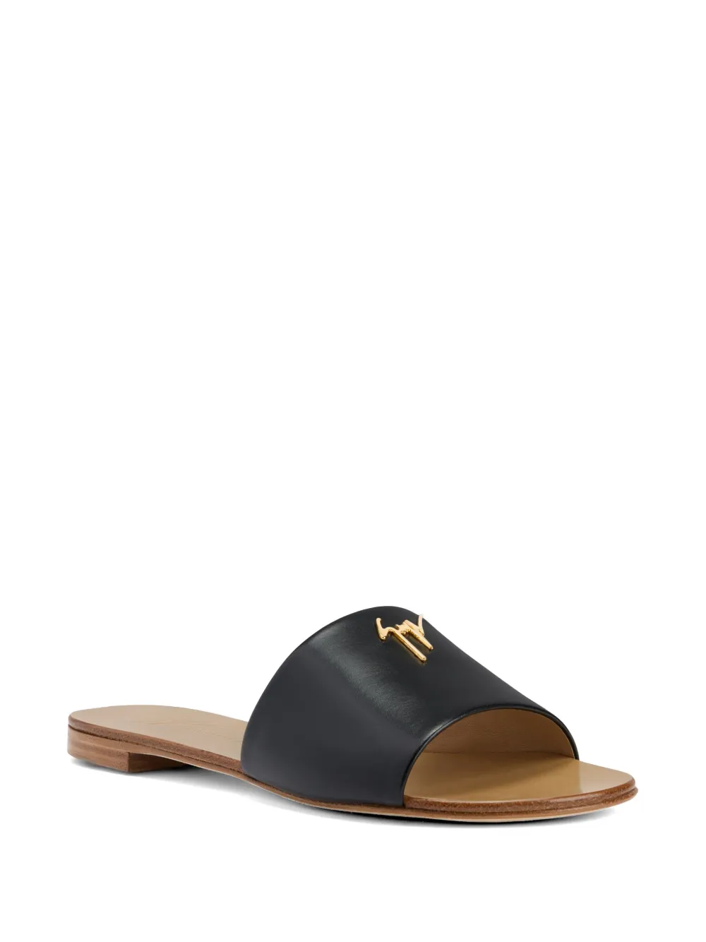 Giuseppe Zanotti Shirley platte sandalen Zwart