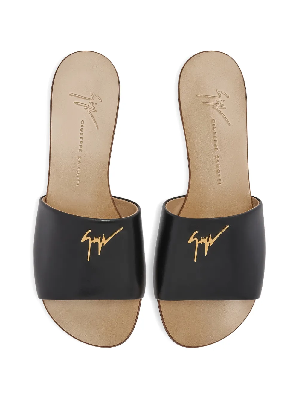 Giuseppe Zanotti Shirley platte sandalen Zwart