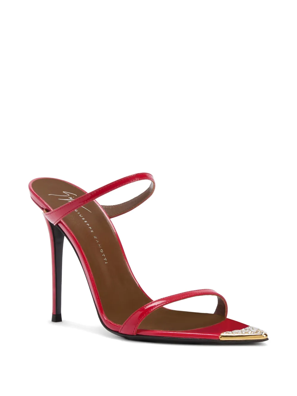 Giuseppe Zanotti Intriigo Jewelry sandalen met metalen detail Rood
