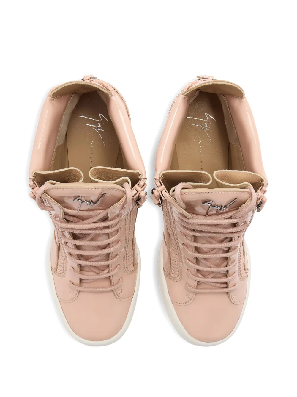 Giuseppe Zanotti Addy sneakers met sleehak Roze