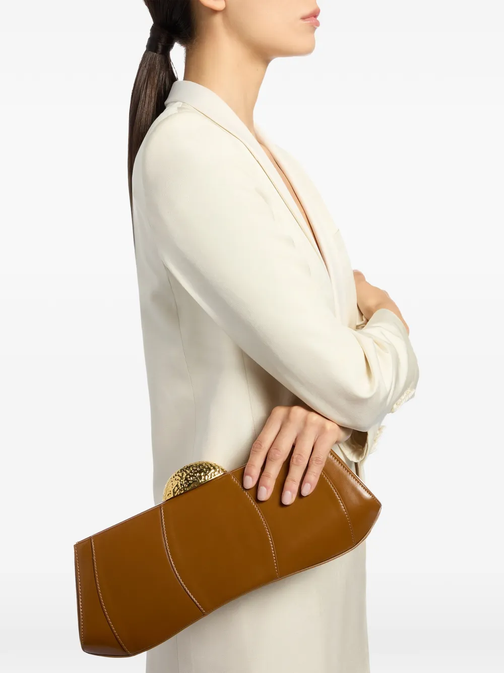 Giuseppe Zanotti Eve clutch Bruin