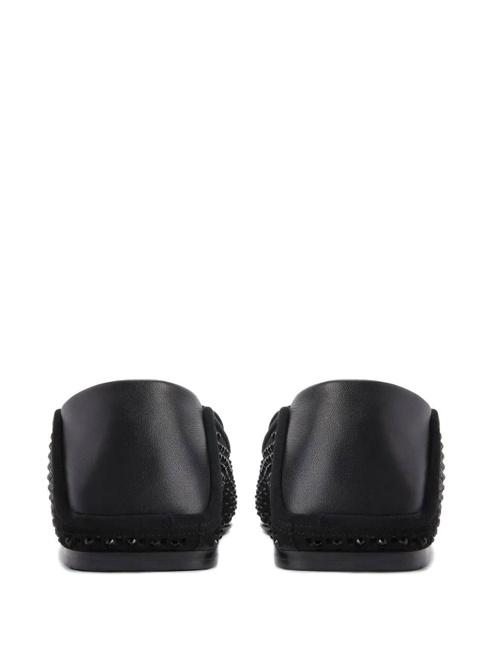 Giuseppe Zanotti Geperforeerde loafers met stras Zwart