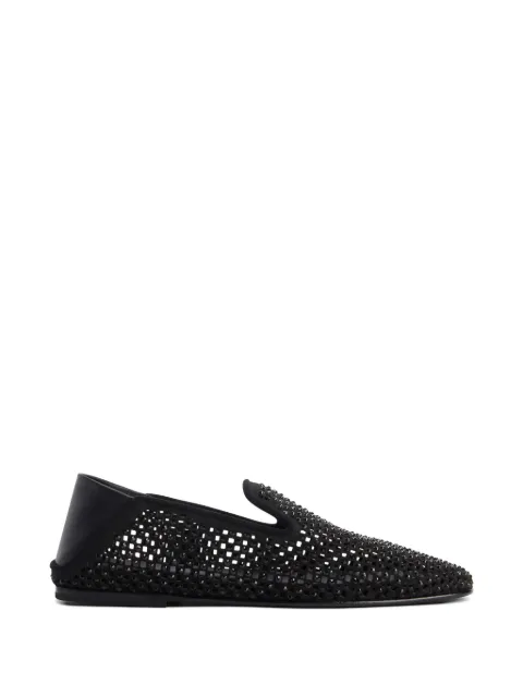 Giuseppe Zanotti perforated rhinestone loafers