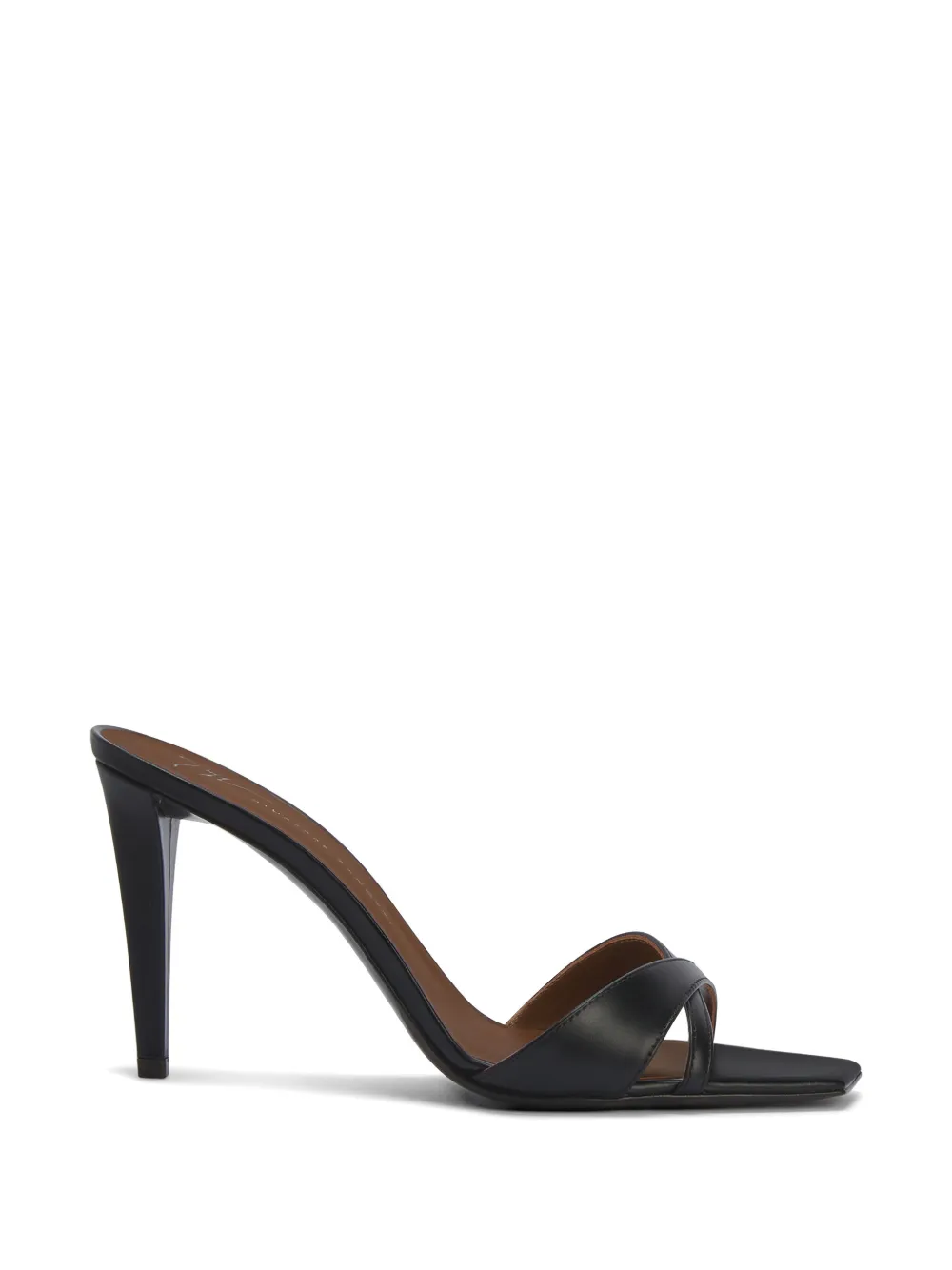 Giuseppe Zanotti Brivido Mules mit überkreuzten Riemen - Schwarz