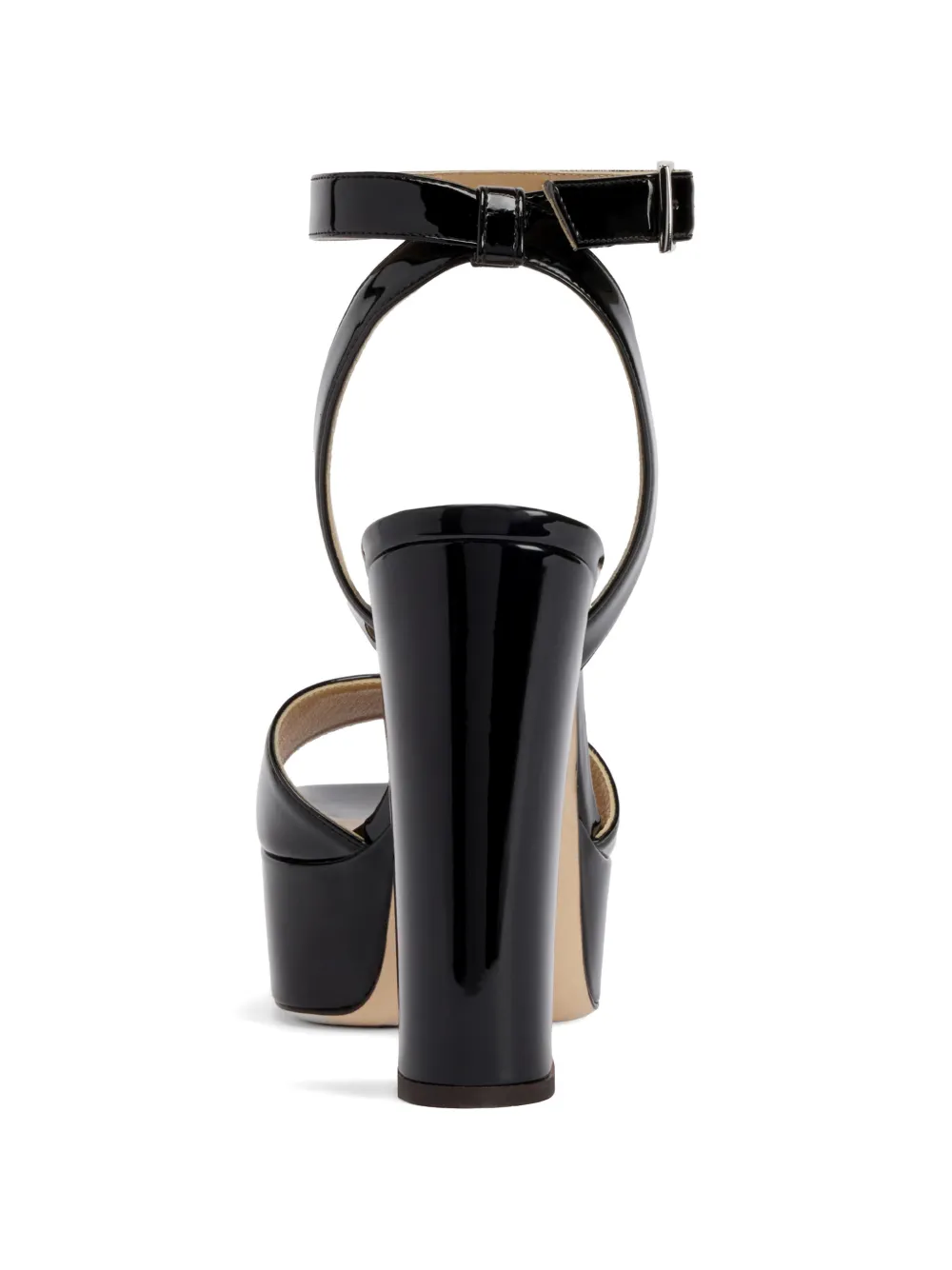 Giuseppe Zanotti Isadhora sandalen met plateauzool Zwart