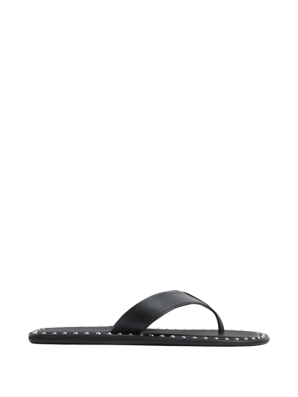 Giuseppe Zanotti Flip-Flops mit Nieten - Schwarz