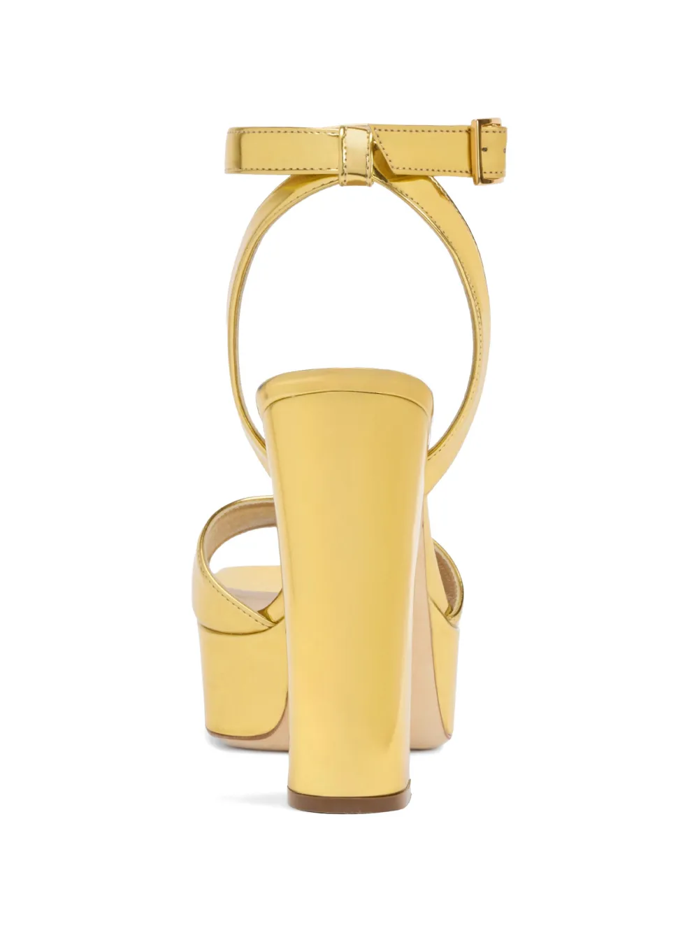 Giuseppe Zanotti Ssandalen met spiegelend effect en gesp Goud