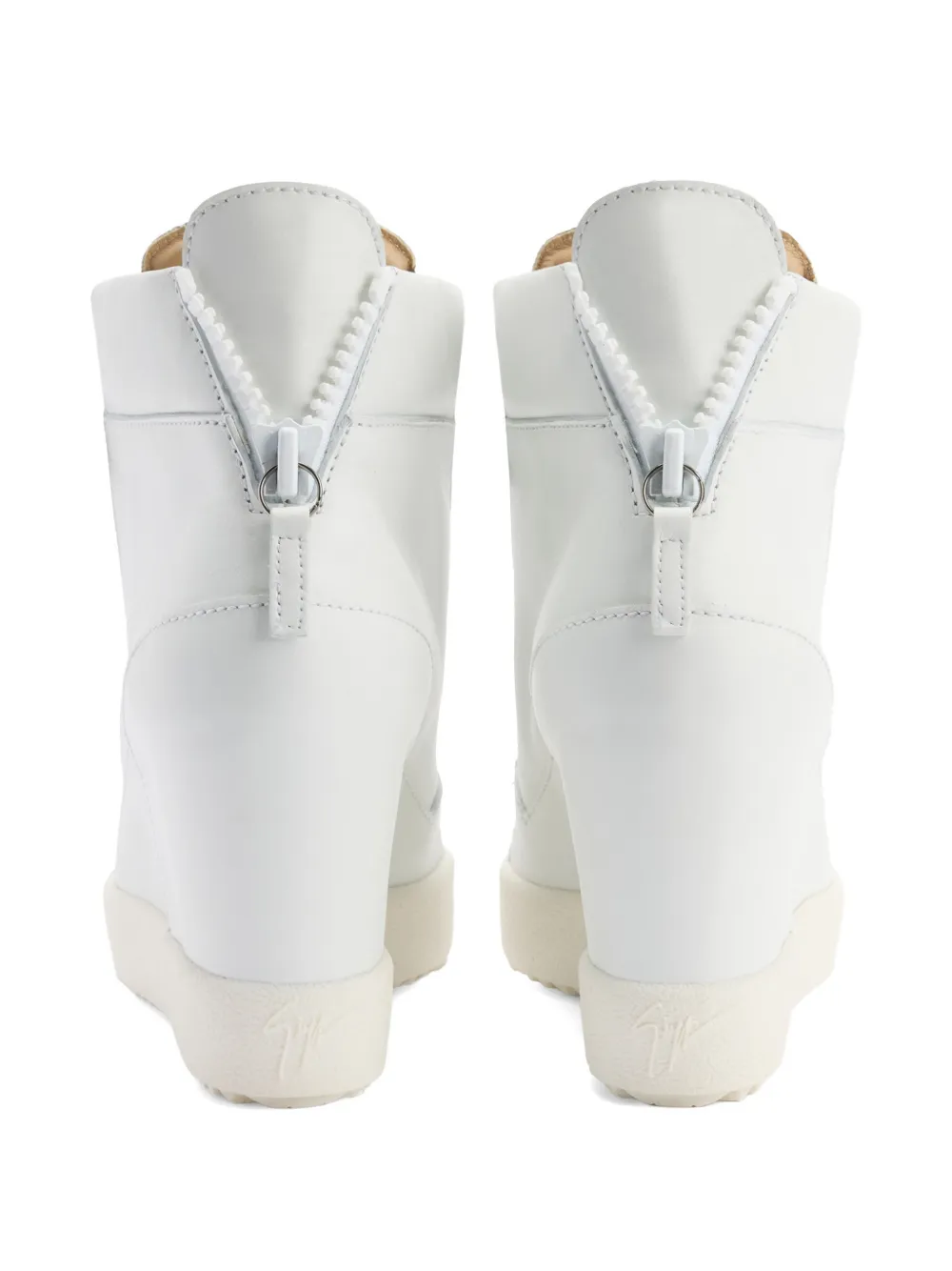 Giuseppe Zanotti Addy sneakers met sleehak Wit