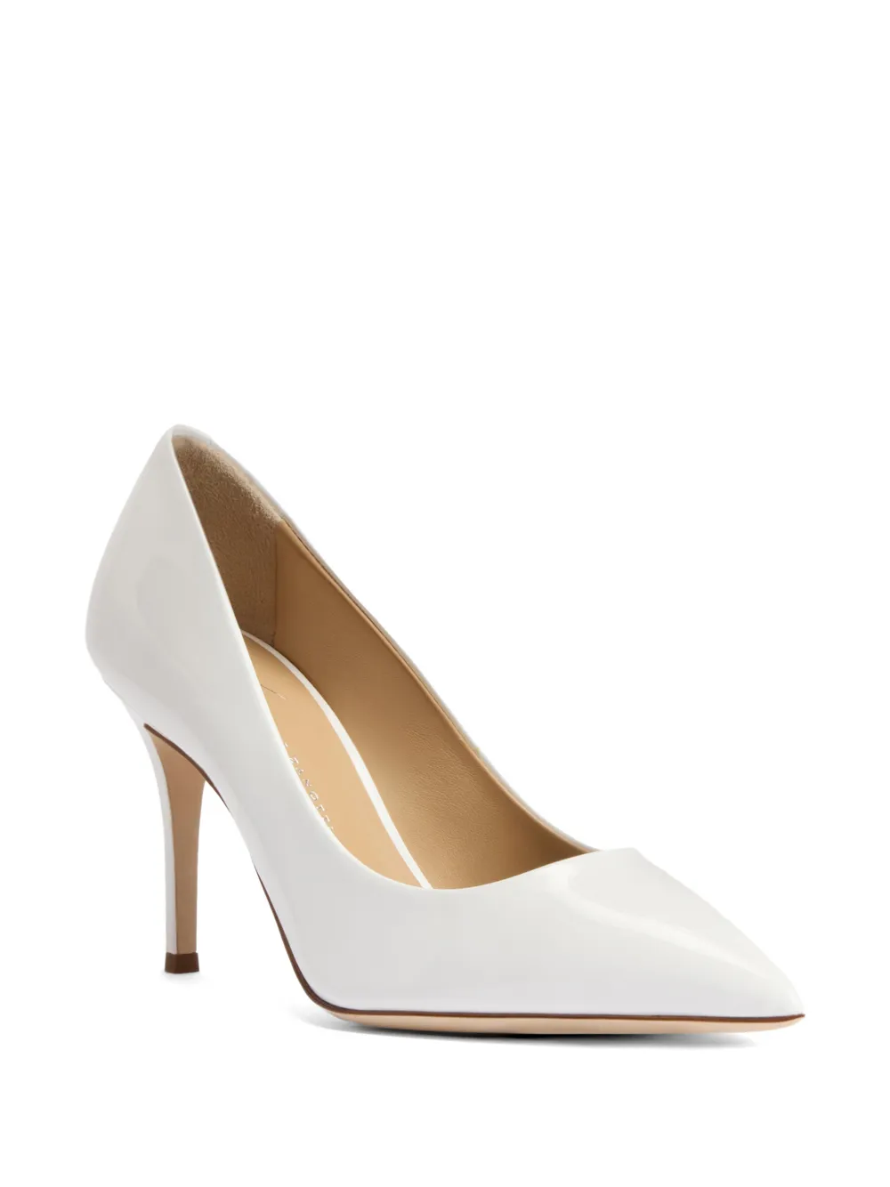 Giuseppe Zanotti Lucrezia leather pumps Wit