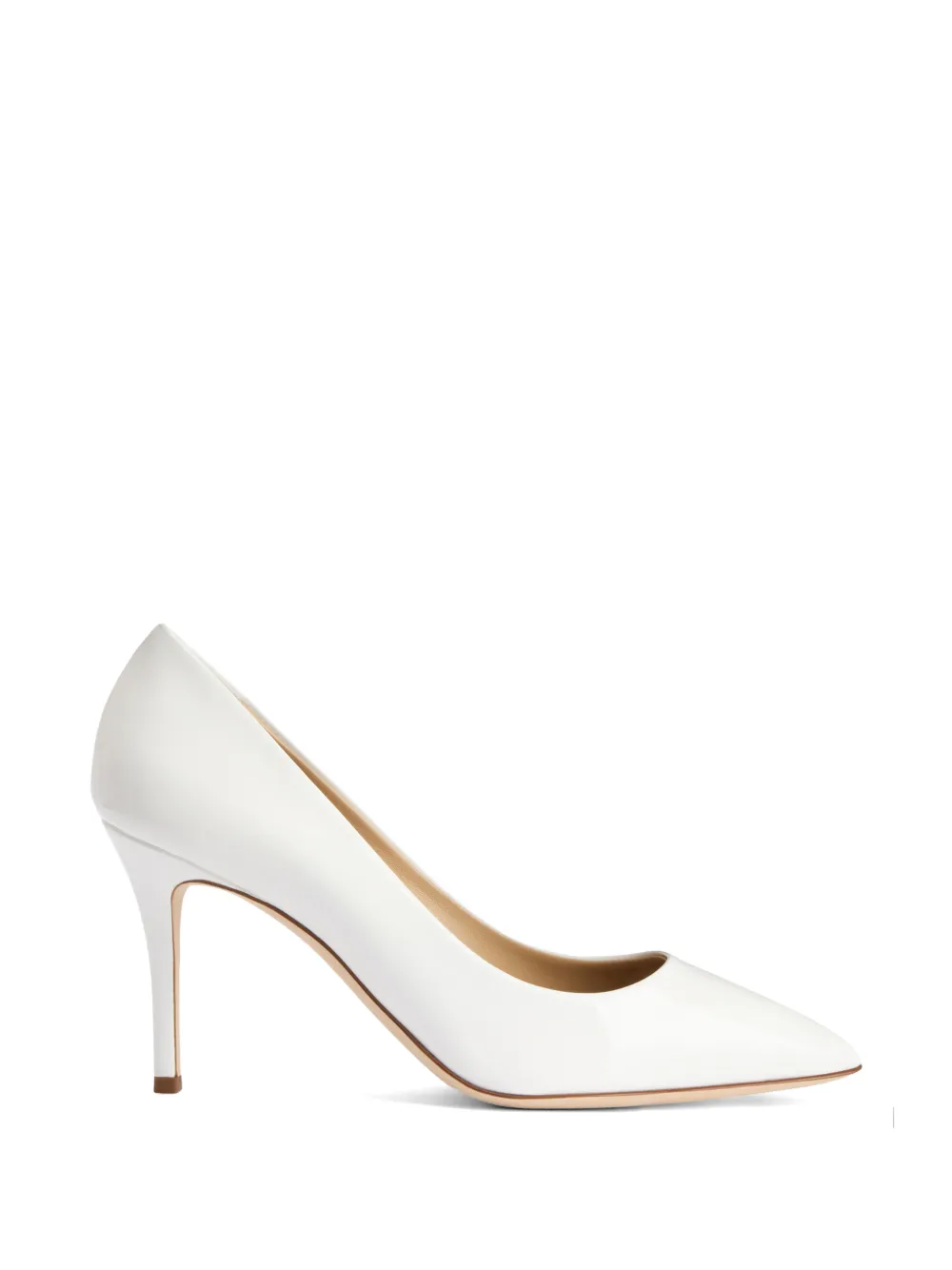Giuseppe Zanotti Lucrezia leather pumps Wit