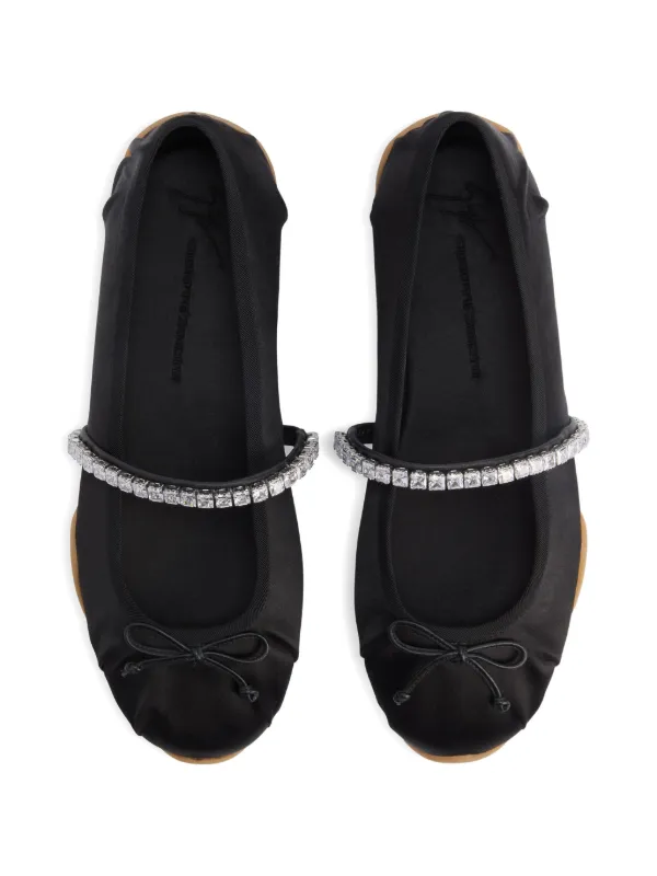 Giuseppe Zanotti ブラック フラットシューズ Giuseppe Zanotti Gz フラットシューズ | ブラック | FARFETCH JP